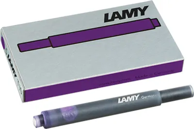 Produktbild von LAMY Großraum-Tintenpatronen T10 violett im Blister 5 Patronen