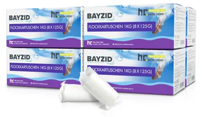 Produktbild von 8x 1 kg BAYZID® Flockkartusche für Pools