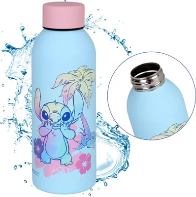 Obrázek produktu pro DISNEY Stitch Ocelová modrá termoláhev, láhev 500ml