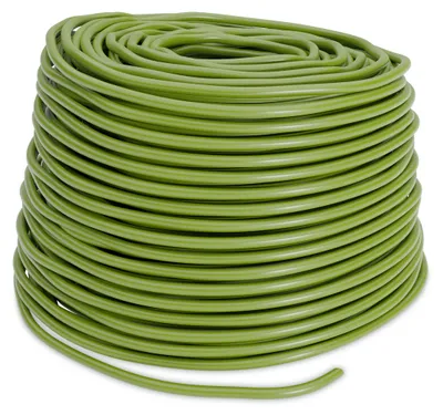 Obrázek produktu pro Relaxdays Vázací šňůra na rostliny, dutá gumová šňůra, 50 m x 3 mm, na vázání květin, keřů, stromů, zelená