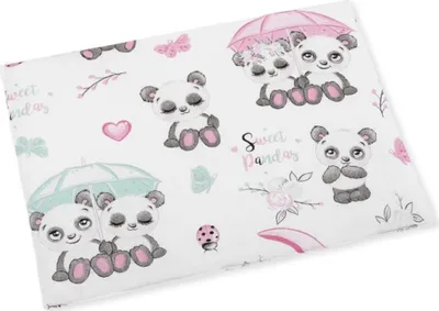 Produktbild von Kinderbett Kissen für Baby - 42x32 cm - Dünn - Rosa