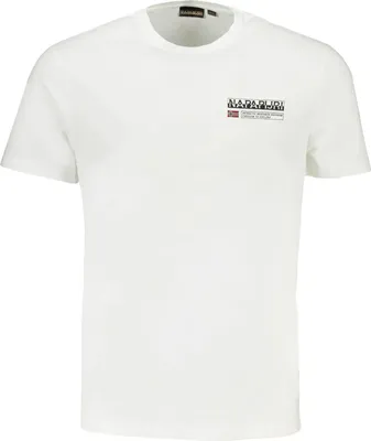 Produktbild von Herren T-Shirt Weiß aus Baumwolle - Regular Fit, Rundhals, Druck