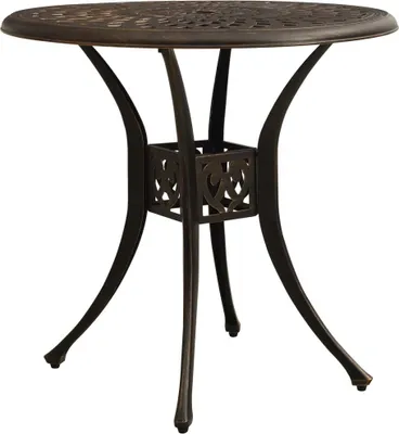Image de vidaXL Gartentisch Bronzen 78x78x72 cm Aluminiumguss