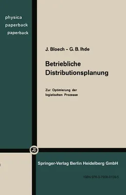 Produktbild von Betriebliche Distributionsplanung