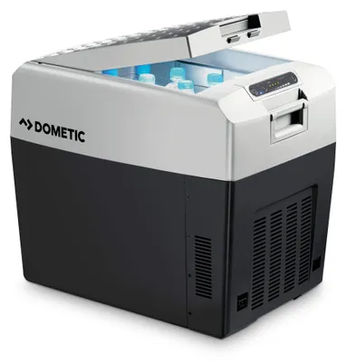 Thermoelektrische Kühlbox 33 l, 12 V/230 V, tragbar, schwarz