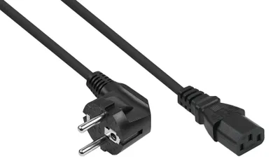 Productafbeelding van Kabelmeister SK1430-S010 kabelmeister Kaltgeräteverläng. Stecker C14 / C13 schw. 1m