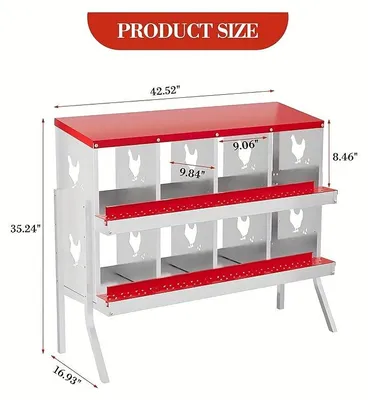 Obrázek produktu pro Kippennest – Hnízdo pro slepice s systémem sběru vajec a ventilací