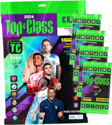 Produktbild von Panini Top Class Karten 2024 - Trading Cards - Sammelkarten - 1 Starter + 4 Booster