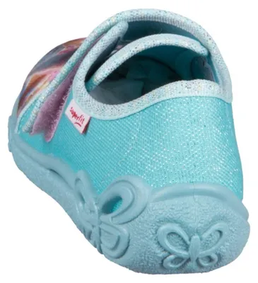 Produktbild von Superfit Kinder Hausschuhe für Jungen und Mädchen mit Klettverschluss, Hellblau