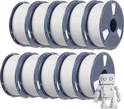 Produktbild von PETG-Filament, Hochgeschwindigkeitsdruck, Mattes Finish, 10 Weiß
