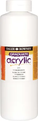 Produktbild von Daler Rowney Graduate Acrylfarbe Titanium White 1000 ml 1 stk
