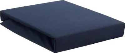 Produktbild von Beddinghouse Jersey Elasthan Spannbettlaken für Split-Topper bis 10cm Höhe Farbe Blau Größe 160x200/220x10cm