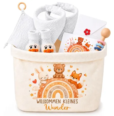 Immagine prodotto di Set regalo per neonati maschietti con borsa per pannolini e bavaglino
