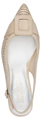 Produktbild von MARCO TOZZI Damen Pumps Weboptik Zierschnalle 2-89500-46, Größe:40 EU, Farbe:Silber