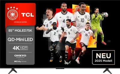Produktbild von TCL 85MQLED75K 85 Zoll QLED Mini LED TV, 4K, UHD, HDR