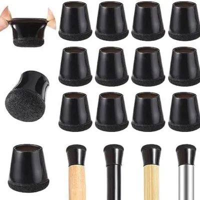 Produktbild von Famanu Stuhlbeine - elastische Stuhlgleiter aus Filz - Schutz für Tischbeine - verhindert Kratzer auf dem Boden