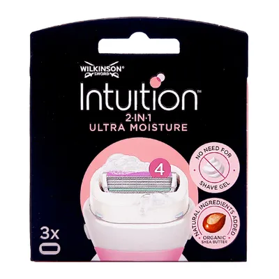 Obrázek produktu pro Wilkinson Sword Intuition Ultra Moisture, žiletky, 3 kusy (VÝROBEK Z NĚMECKA)