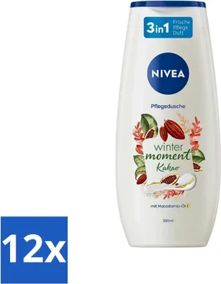 Obrázok produktu pre Nivea - Sprchový gél - Winter Moment Cocoa - 250 ml - Hodnotné balenie - 12 kusov