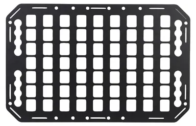 Immagine prodotto di Pianale per camion, pannello MOLLE, lega di alluminio, organizer multifunzionale con guide a L per auto, SUV e camper, 483 x 311 x 2 mm