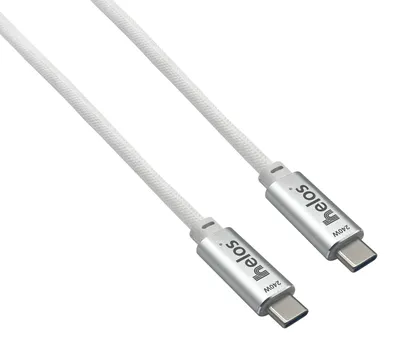 Produktbild von Helos 372343, 2 m, USB C, USB C, 40 Gbit/s, Weiß