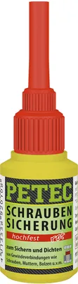 Produktbild von Petec Schraubensicherung hochfest rot Schraubenkleber Flasche 10g