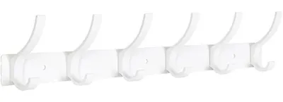 Immagine prodotto di Appendiabiti da parete con 12 ganci, bianco, per camera da letto, bagno, cucina