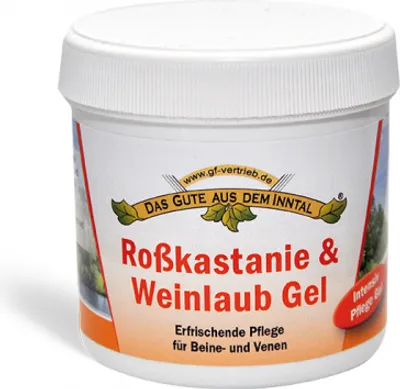 Produktbild von Inntaler Naturprodukte Rosskastanie & Weinlaub Gel | 200 ml