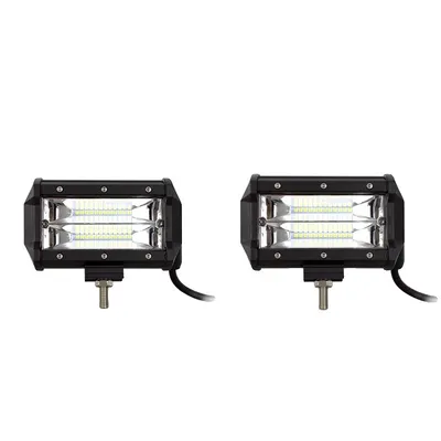 Imagen del producto de Tira de luces LED, alta luminosidad, resistente a la intemperie, 2 unidades de 12.7 cm (5 pulgadas) y 72W