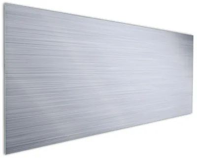 Produktbild von Wallario Küchenrückwand aus Glas, Größe: 125 x 50 cm, Motiv: Muster aus grauen Streifen - Schraffur | Spritzschutz | abwischbar | pflegeleicht | in