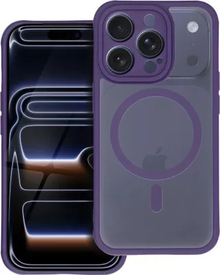 Produktbild von Matte Mag Cover Magnet Hülle Matt Lila Kompatibel mit iPhone 17 Pro Max