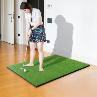 Produktbild von Golf-Übungsmattenschonung - Golfmatte - Putting-Matte - Trainingsmatte - Golf-Schlagmatte - Realistisches Graspielgefühl