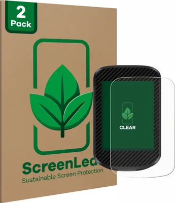 Produktbild von 2x ScreenLeaf Schutzfolie für iGPSPORT BSC300T nachhaltiger Displayschutz Display Schutz Folie Klar Transparent