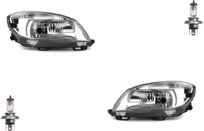 Produktbild von Johns, Scheinwerfer Halogen kompatibel zu Skoda Fabia 54 10-14 mit H4 Satz Links Rechts 5J1941017C 5J1941015C 5J1941018C 5J1941016C