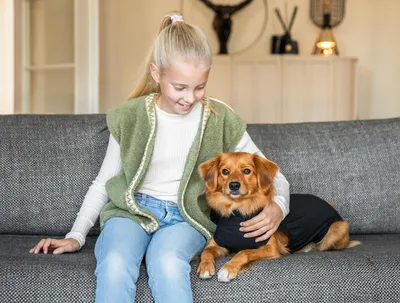 Produktbild von Suitical Herstel Shirt Hund Schwarz M