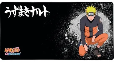 Immagine prodotto di Tappetino per mouse da gioco  KONIX  Naruto Shippuden  XXL 90 x 46 cm  Base in gomma antiscivolo  Nero