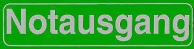Produktbild von Schild - NOTAUSGANG - 308753 - Gr. 300 x 70 mm