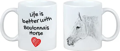 Immagine prodotto di Art-Dog Tazza in Vetroceramica – Cavallo Boulonnais