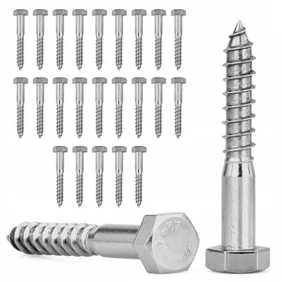 Zdjęcie produktu dla Śruby M12 x 80 mm ze stali nierdzewnej A2 sześciokątne zestaw 25 sztuk
