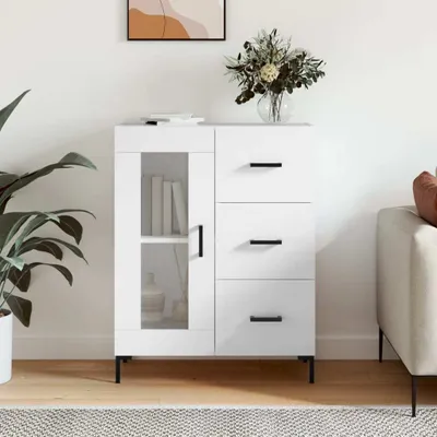 Obrázek produktu pro vidaXL Příborník bílý 69,5x34x90 cm výrobek z odvozeného dřeva