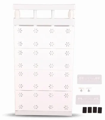 Ausziehbarer Spannboden für Kleiderschrank, 48-80 cm, weiß
