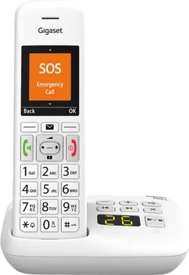 Obrázek produktu pro Gigaset E390A WHITE CORDLESS PHONES - Anrufbeantworter - Anrufbeantworter