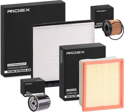 Produktbild von RIDEX Filterset Inspektionspaket Filtersatz für CITROËN XSARA (N1) XSARA Coupe (N0) XSARA Break (N2) Xsara Kasten / Kombi Xsara Kasten / Schrägheck