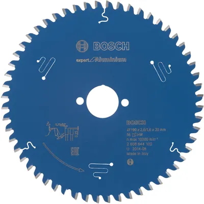 Image de Lame scie circulaire Expert Alu BOSCH 56 dents 190x30x2,6/1,6 mm - 2608644102