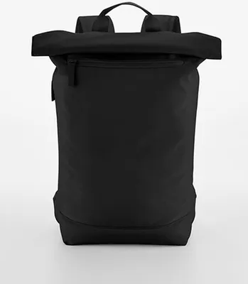 Produktbild von BagBase BG871 | Simplicity Roll-Top Backpack Lite Rucksack - Farbe: Black - Größe: 43 x 34 x 11 cm