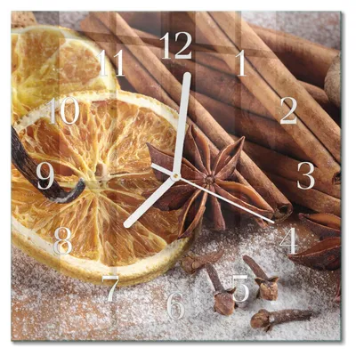 Produktbild von Tulup Glasuhr Wanduhr Küchenuhr Echt-Glas 30x30 cm Modern Dekorativ Geräuschlos Weiße Zeiger - Zimtanis