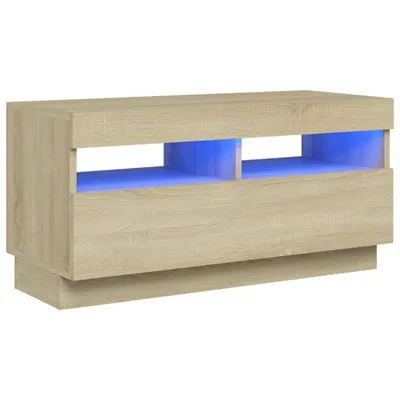 Obrázek produktu pro vidaXL TV skříňka s LED osvětlením Dub Sonoma 80x35x40 cm