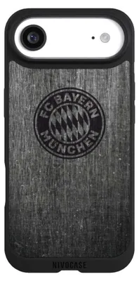 Produktbild von NIVOCASE Handyhülle für Apple iPhone Air  Hülle NIVOpure Case Schwarz FC Bayern München FCB Metallic Look