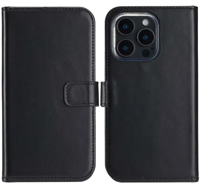 Imagen del producto de Funda de Cuero Auténtico tipo Libro para Apple iPhone 16 Pro Max -