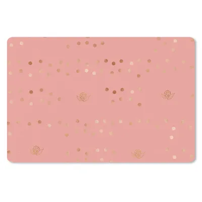 Produktbild von MuchoWow® Schreibtischunterlage Muster - Luxus - Rosa 60x40 cm - XXL Mauspad - Großes Mauspad