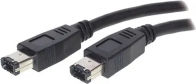 Zdjęcie produktu dla S/CONN kabel połączeniowy FireWire, kabel IEEE 1394, 6-stykowy wtyk do 6-stykowego wtyku, do 400 MHz, 5,0 m (77205)